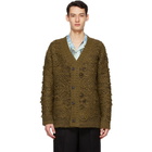 Andersson Bell Brown Heavy Oversized Jacquard Cardigan