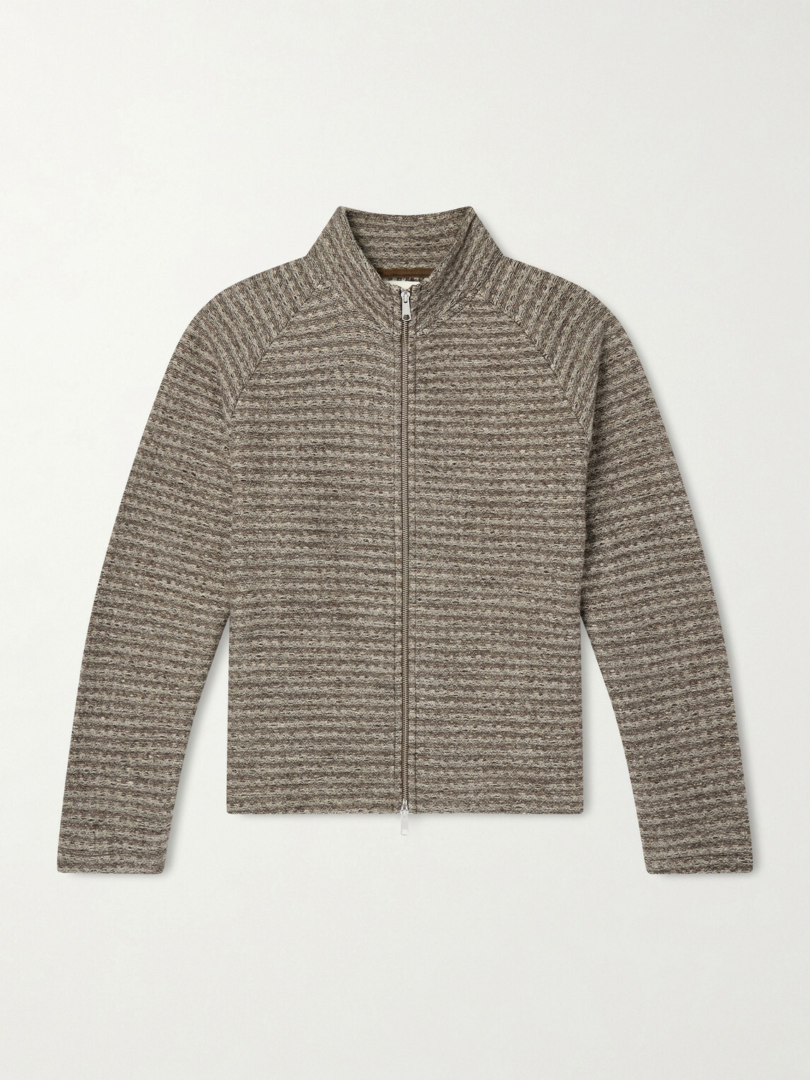 mfpen - Leisure Wool Zip-Up Sweater - Brown