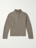 mfpen - Leisure Wool Zip-Up Sweater - Brown