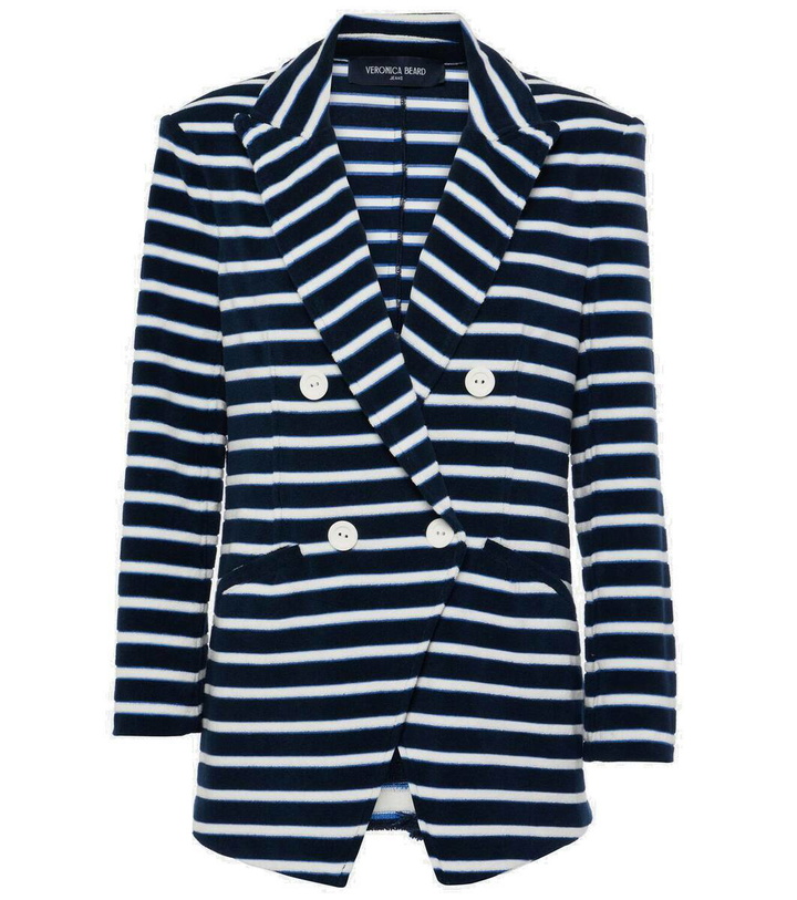 Photo: Veronica Beard Ortiz striped cotton-blend terry blazer