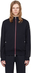 Moncler Navy Zip-Up Sweatshirt