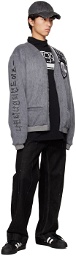 99% IS Gray Patch Cardigan