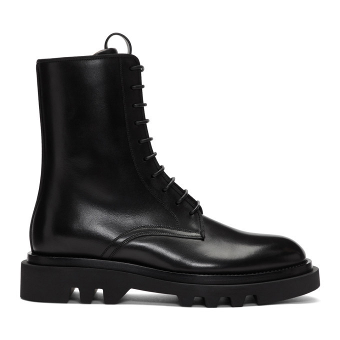 Photo: Givenchy Black Leather Combat Boots