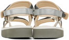 Suicoke Gray & White DEPA-2PO Sandals