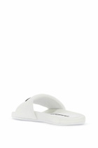 ALEXANDER WANG slides with branded strap White