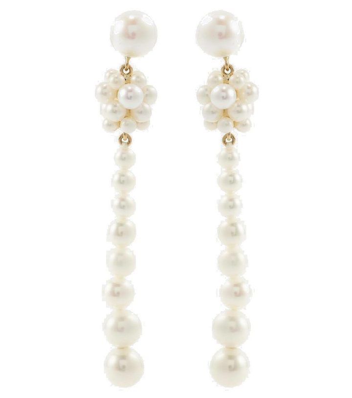 Photo: Sophie Bille Brahe Colonna Perle 14kt gold drop earrings with pearls