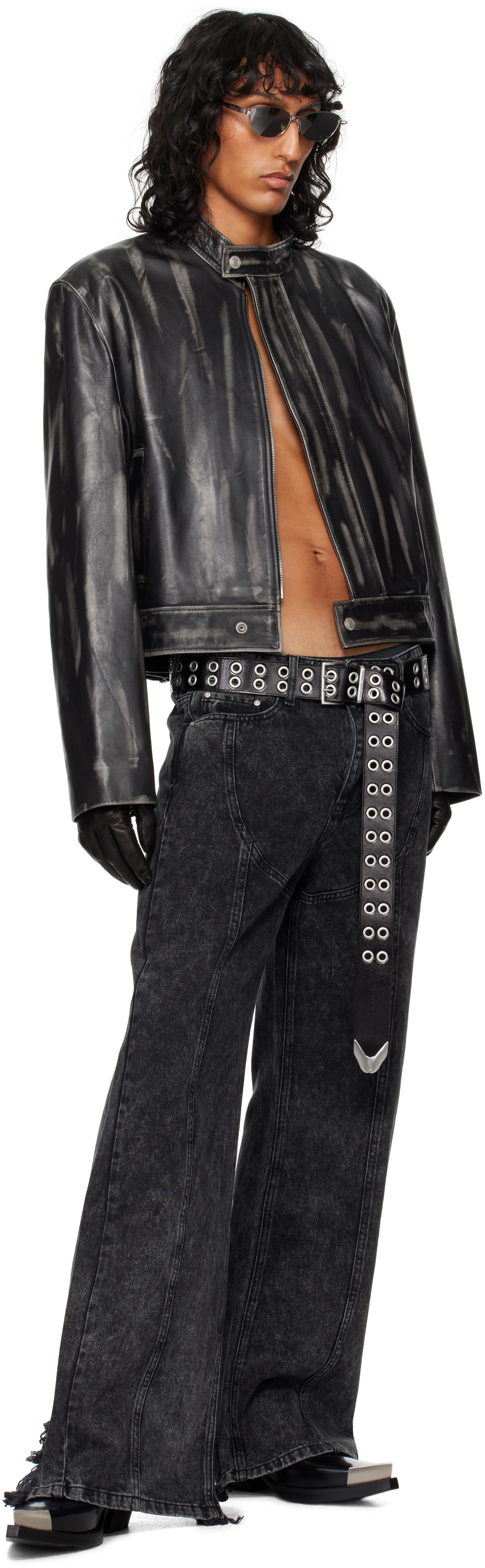 Achilles Ion Gabriel Black Motodaddy Leather Jacket