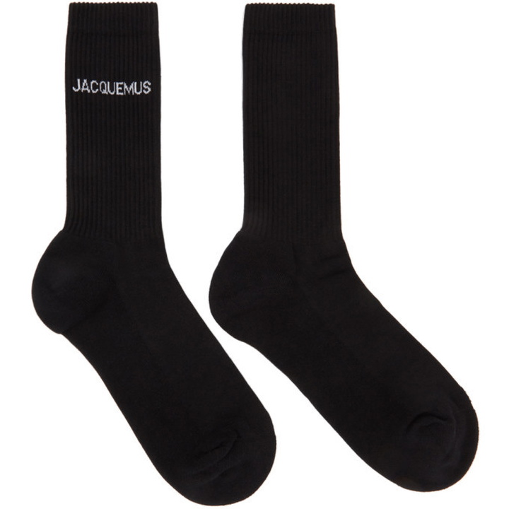 Photo: Jacquemus Black Les Chaussettes Jacquemus Socks