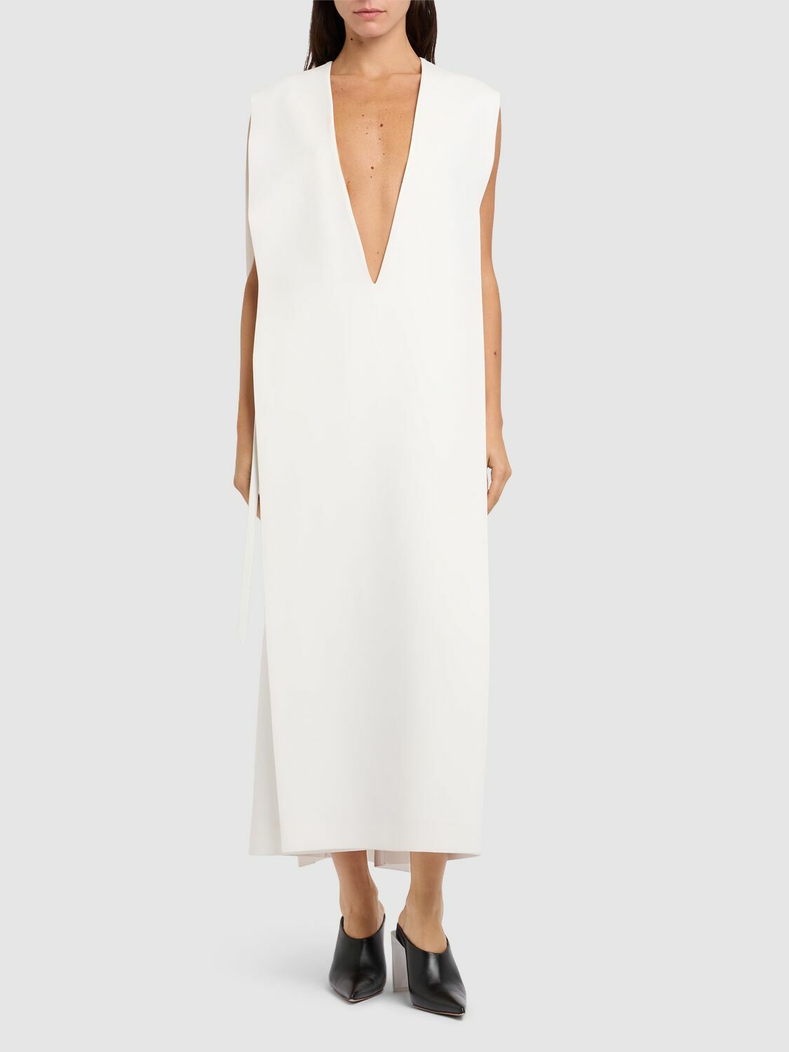 SPORTMAX Edison Viscose Blend Cady Midi Dress Sportmax