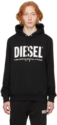 Diesel Black Logo Hoodie