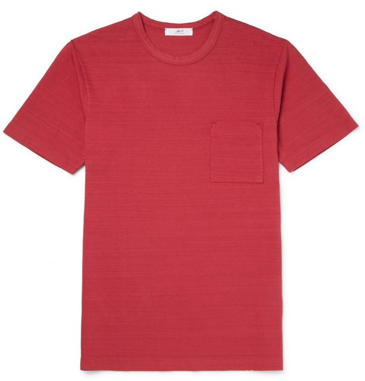 Photo: Mr P. - Garment-Dyed Cotton-Jersey T-Shirt - Men - Red
