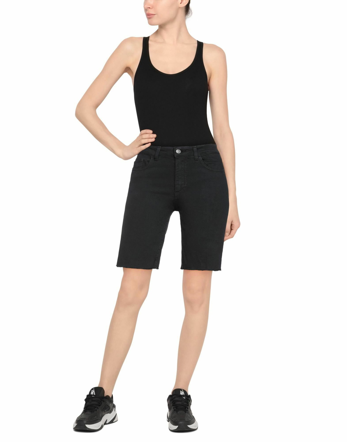 Jucca Womens Denim shorts in Black