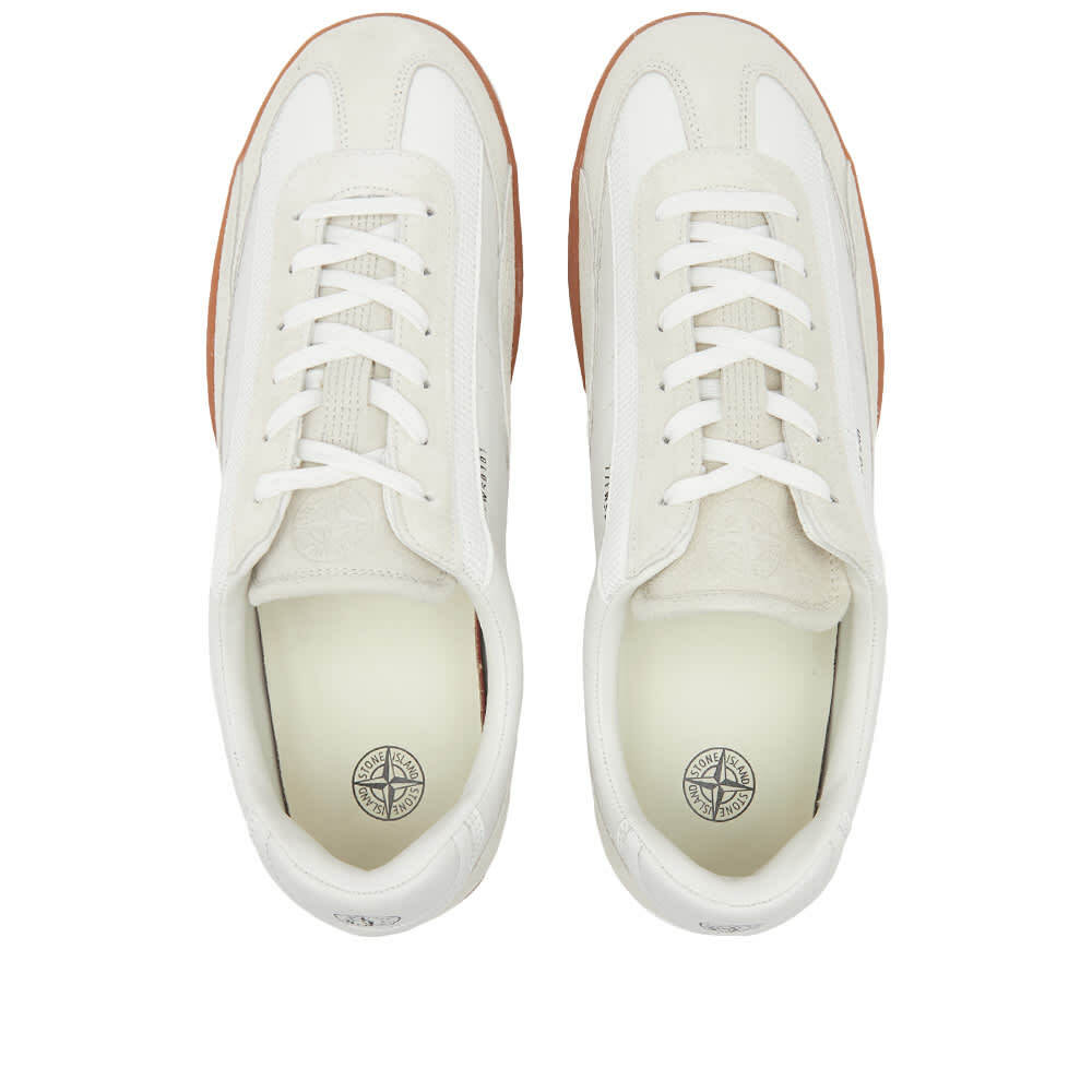 Stone Island Men's Music Sneakers in White Stone Island Stone Island Men's Music Sneakers in White Stone Island