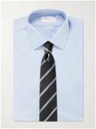 HUGO BOSS - 8cm Striped Silk-Jacquard Tie - Blue