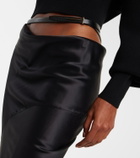 Tom Ford Asymmetric silk satin maxi skirt