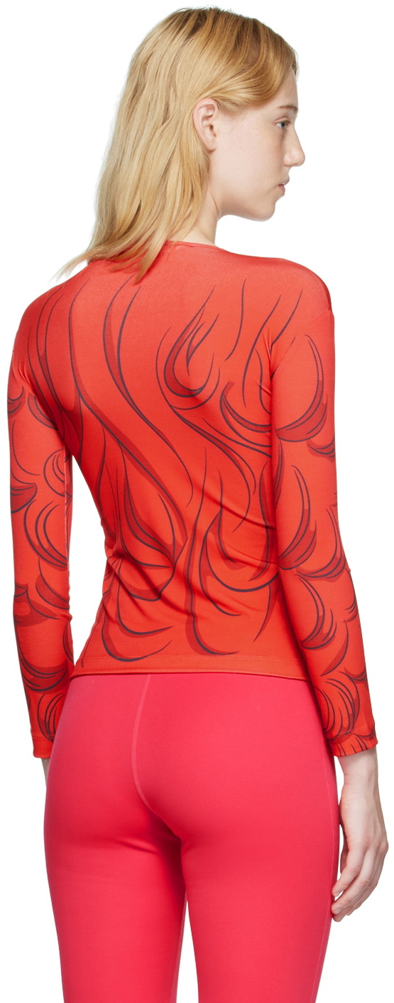 Pushbutton SSENSE Exclusive Red Goggles Girl T-Shirt