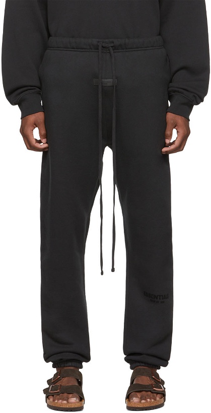 Photo: Fear of God ESSENTIALS Black Straight Lounge Pants