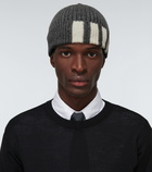 Thom Browne - Ribbed striped cashmere hat