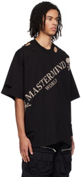 MASTERMIND WORLD Black Damaged T-Shirt