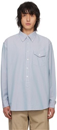 Engineered Garments Blue Iridescent Shirt