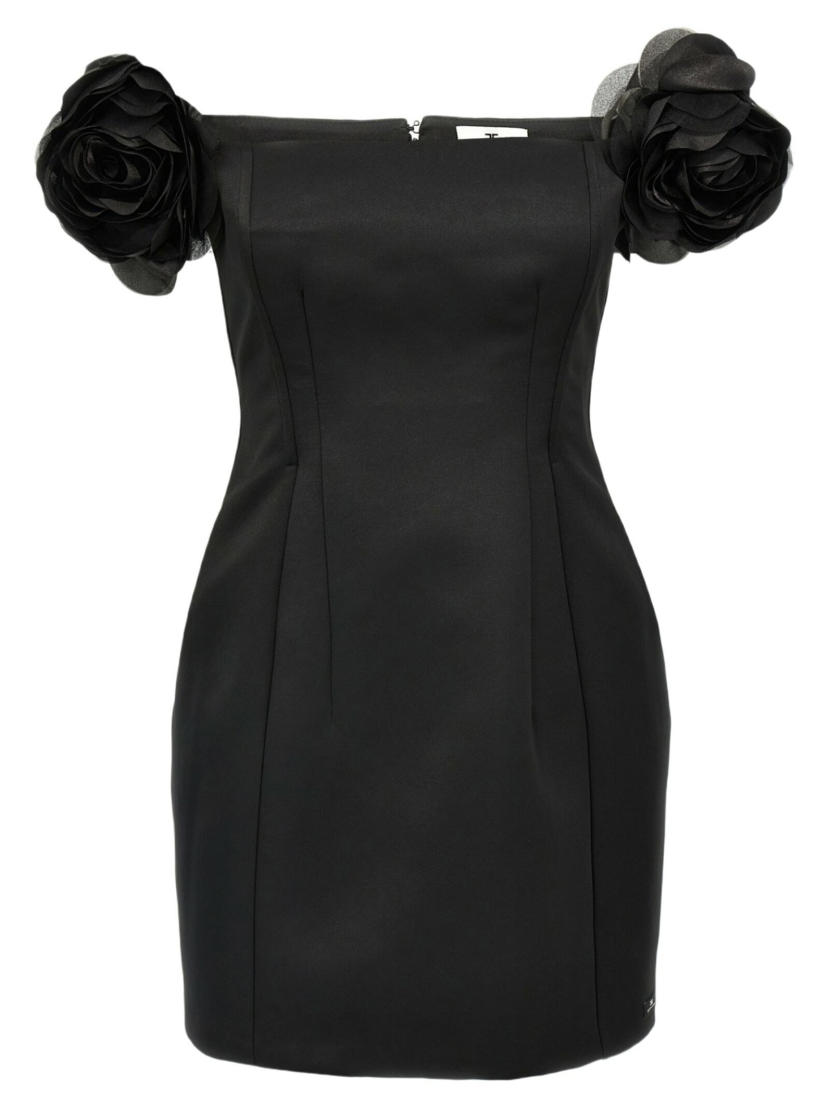 knee length dresses for ladies Mini Dress in Bouclé with Vinyl Details and Belt