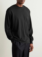 A.PRESSE - Cashmere and Silk-Blend Jersey T-Shirt - Black