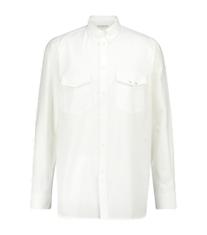 Photo: Givenchy - Oxford cotton long-sleeved shirt
