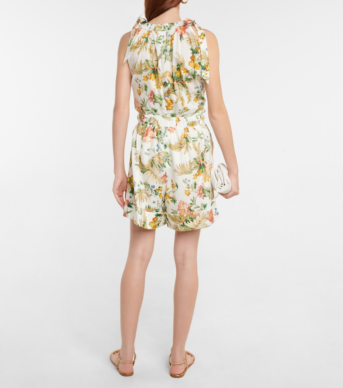 Erdem - Vacation Maui floral linen shorts