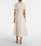 Valentino Crepe Couture embellished midi dress