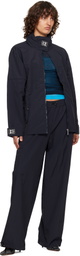 Off-White Navy Active Double Arrow Jacket