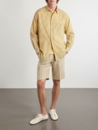 Auralee - Checked Cotton-Poplin Shirt - Yellow