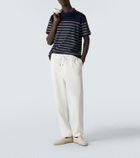 Giorgio Armani Striped cotton-blend T-shirt