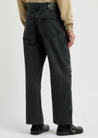 Loewe Anagram Wide-leg Jeans Black