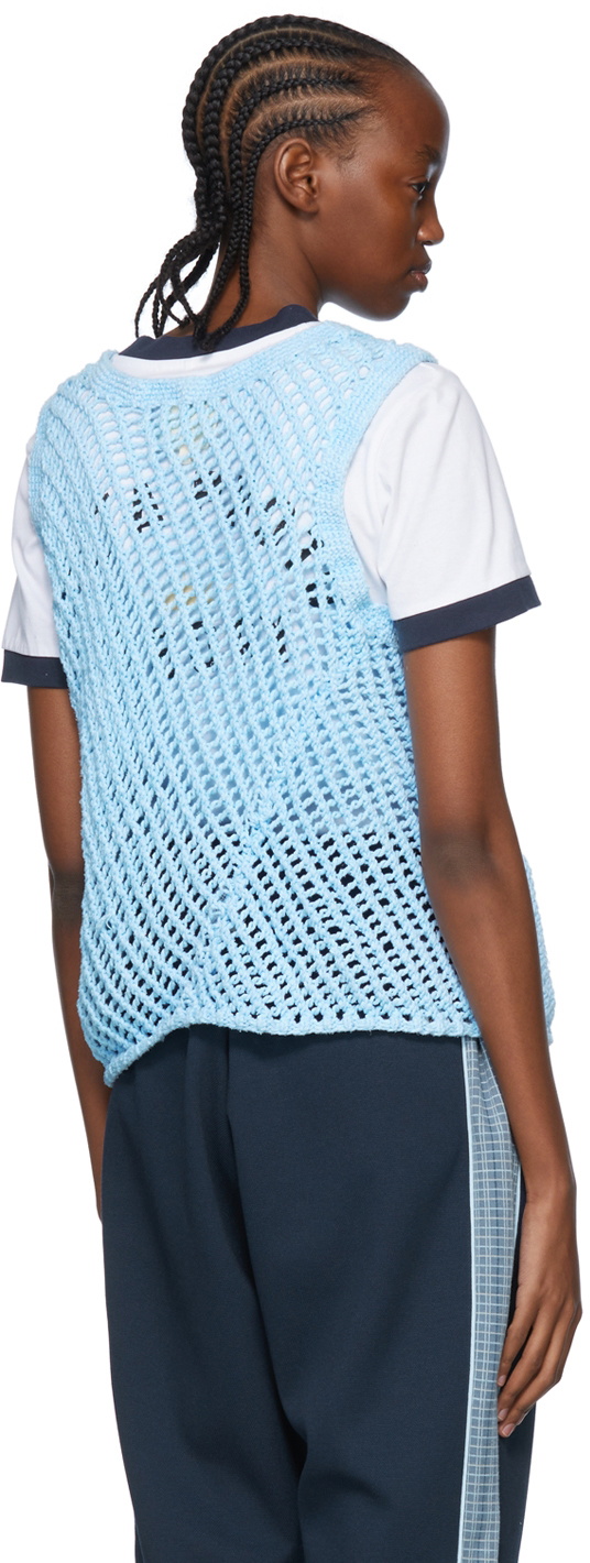 Nicholas Daley Blue Cotton Tank Top