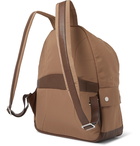 Brunello Cucinelli - Leather-Trimmed Nylon Backpack - Brown