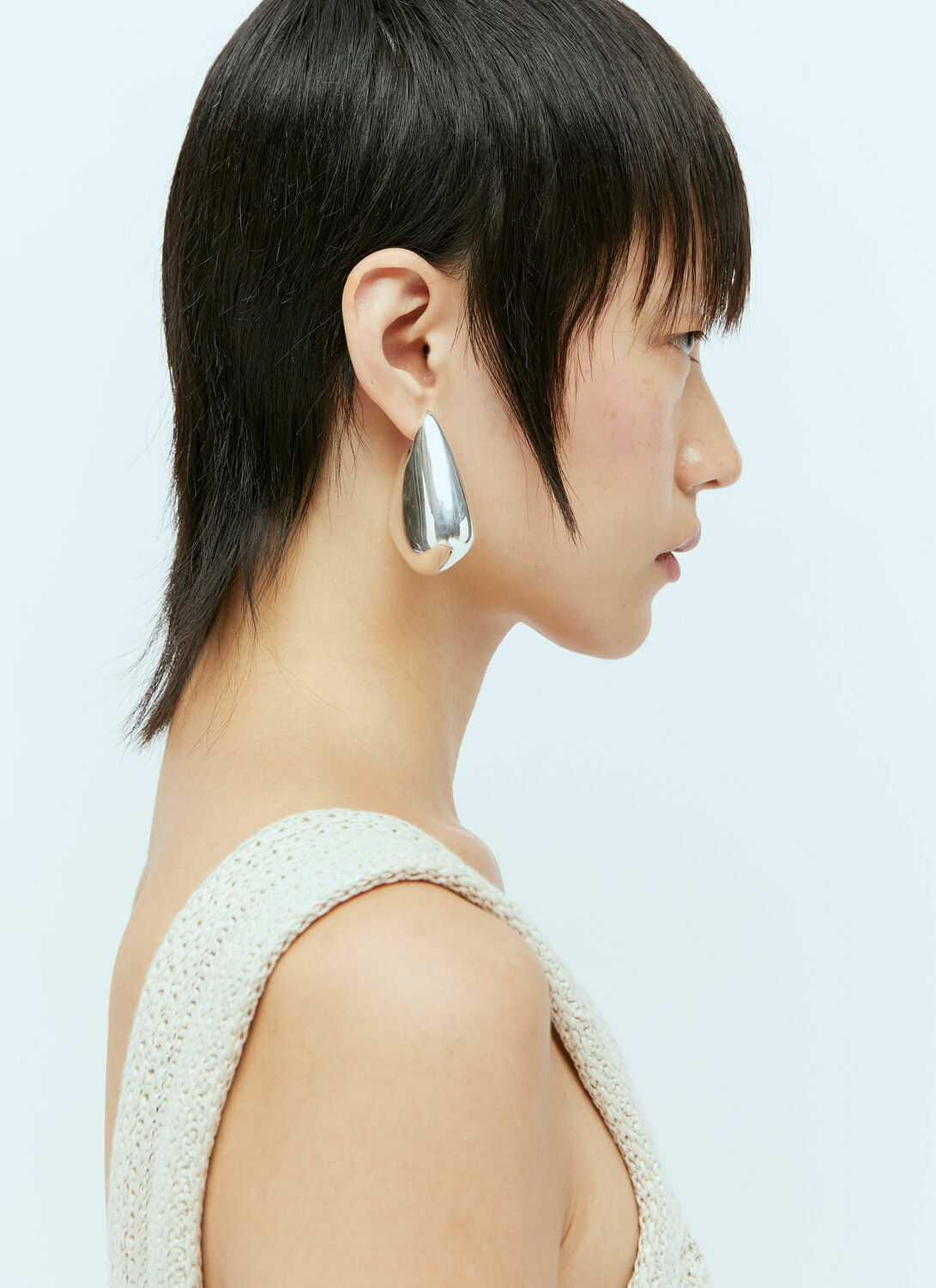 Bottega Veneta Large Fin Earrings