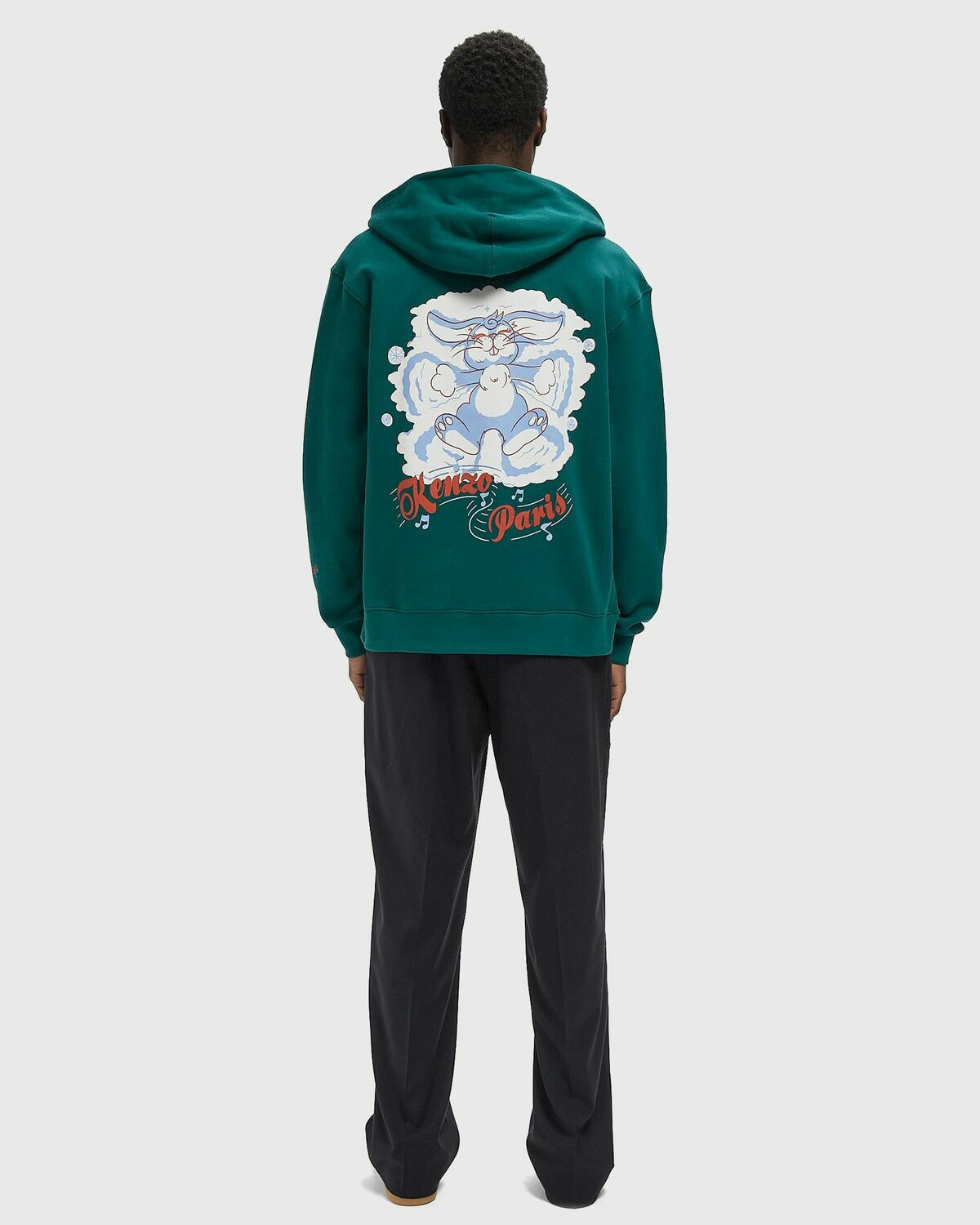 Kenzo ZIP UP HOODIE Green Mens Hoodies/Zipper