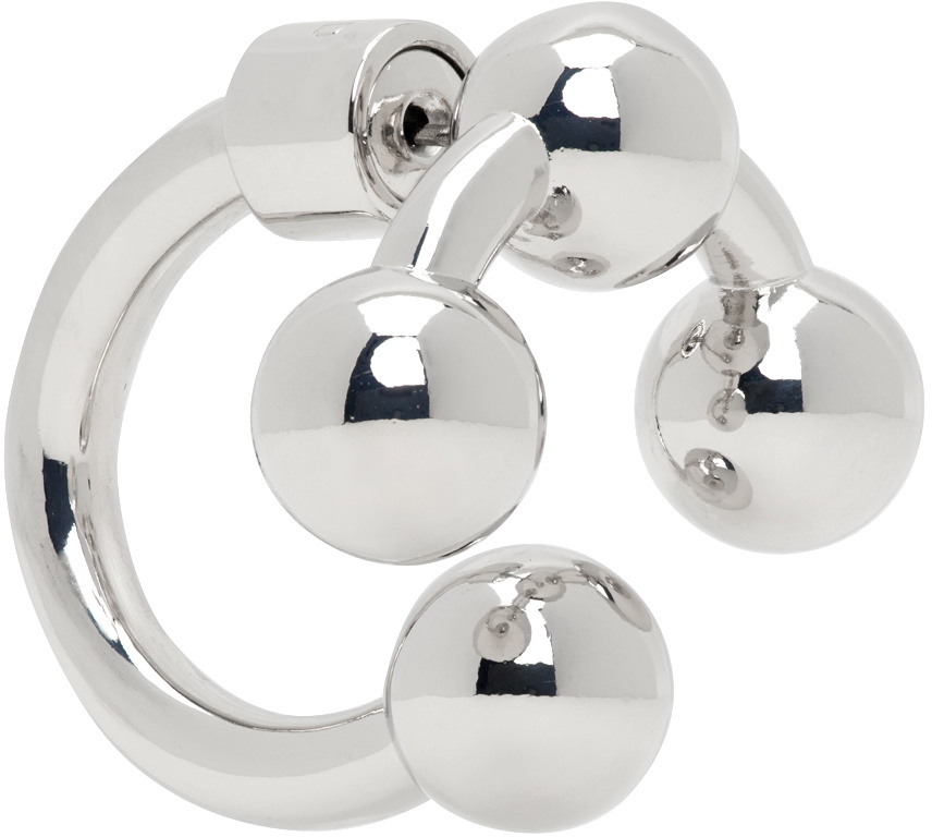 Lorette Colé Duprat Silver Quadri Single Earring