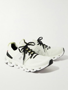 ON - Cloudswift 3 Rubber-Trimmed Stretch-Knit Running Sneakers - White