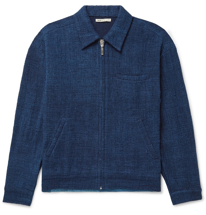 Photo: 11.11/eleven eleven - Colour-Block Cotton Blouson Jacket - Blue