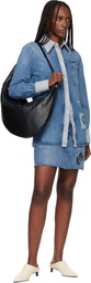 Marni Blue Stone Washed Patches Denim Miniskirt