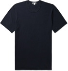 James Perse - Printed Combed Cotton-Jersey T-Shirt - Blue