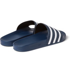 adidas Originals - Adilette Textured-Rubber Slides - Storm blue