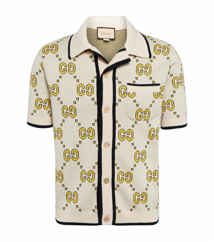 Photo: Gucci - GG cotton jacquard bowling shirt