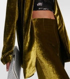 Galvan Julianne velvet blazer
