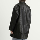 Deadwood Men's Bloke Leather Car Coat in Black