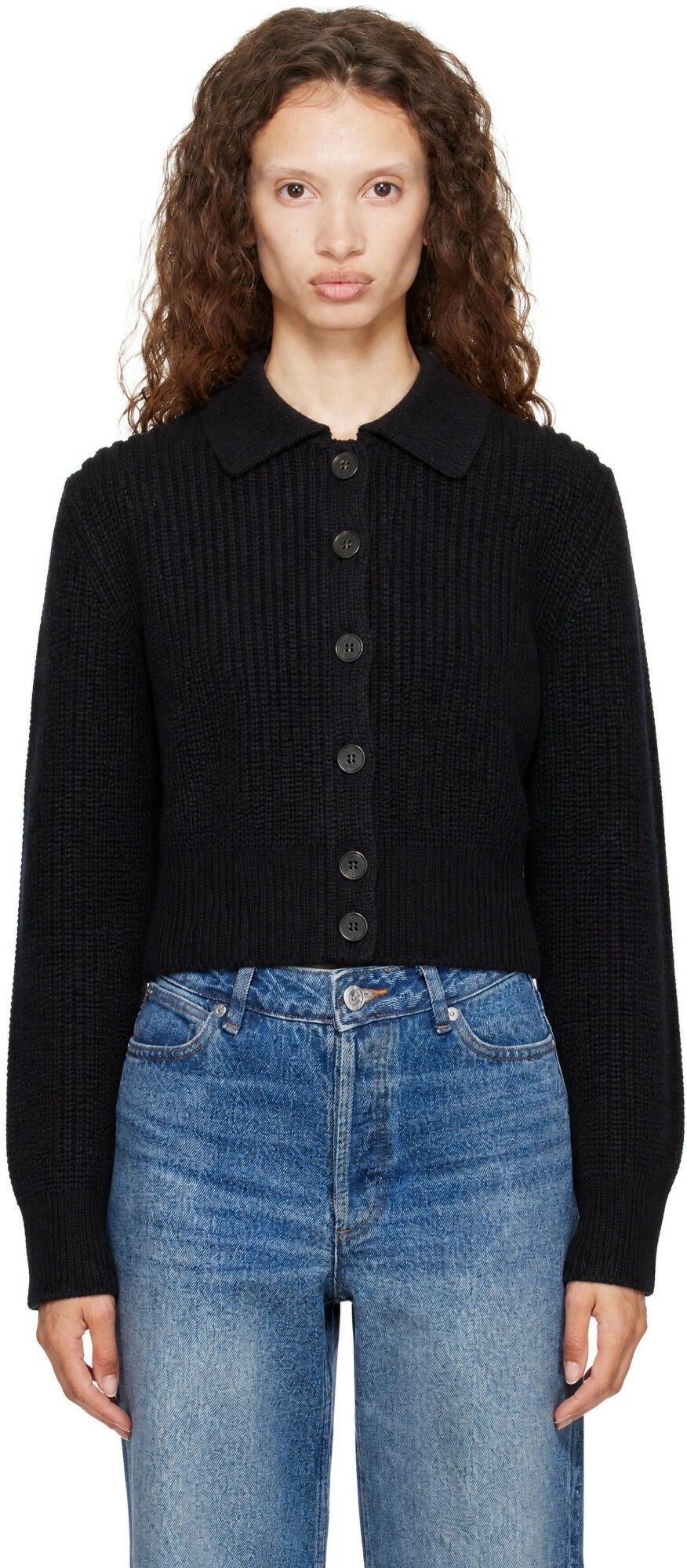 A.P.C. Navy Jenn Cardigan