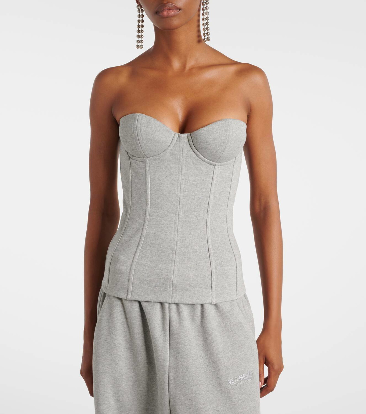 Vetements Cotton jersey corset