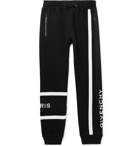 Givenchy - Tapered Logo-Embroidered Loopback Cotton-Jersey Sweatpants - Black