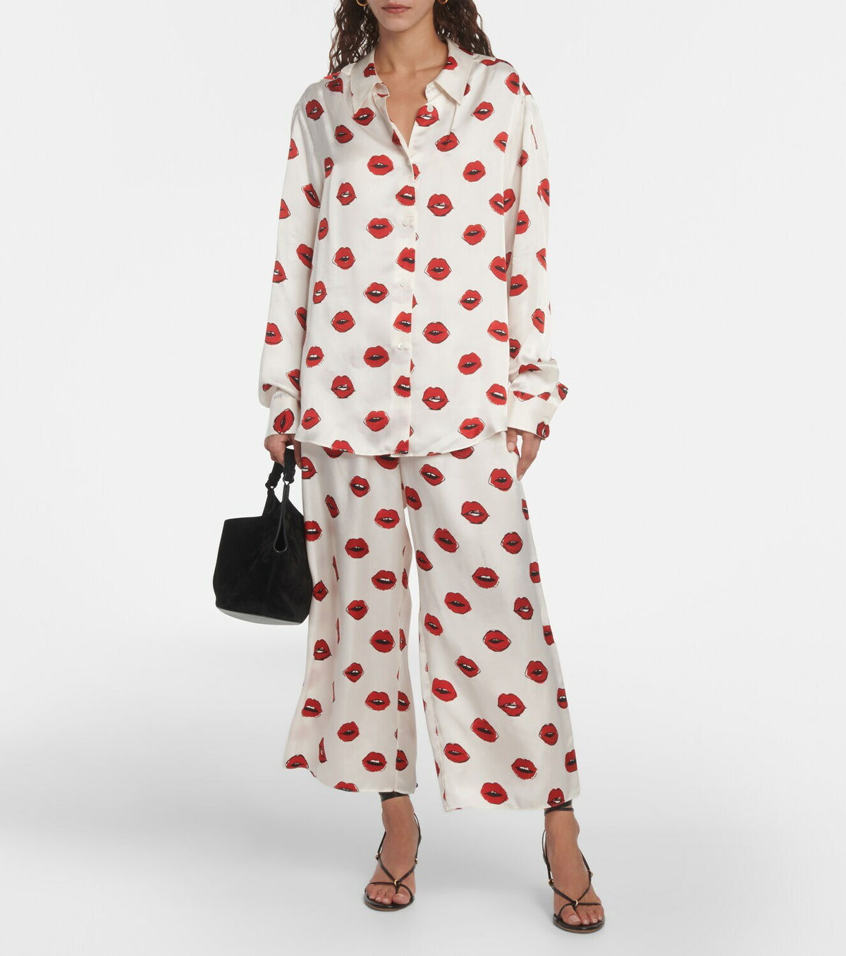 【Khaite】 Mindyプリントツイルパンツ Khaite Mindy printed twill pants Khaite